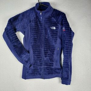 The North Face Summit Series Fleece Jacket Womens Small Purple Full Zip